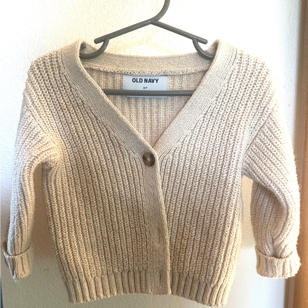 Cream baby cardigan
